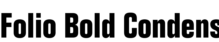 Folio Bold Condensed cкачати шрифт безкоштовно